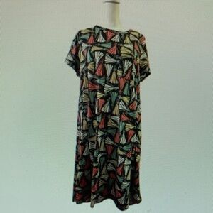 LuLaRoe Colorful Abstract Maxi Dress